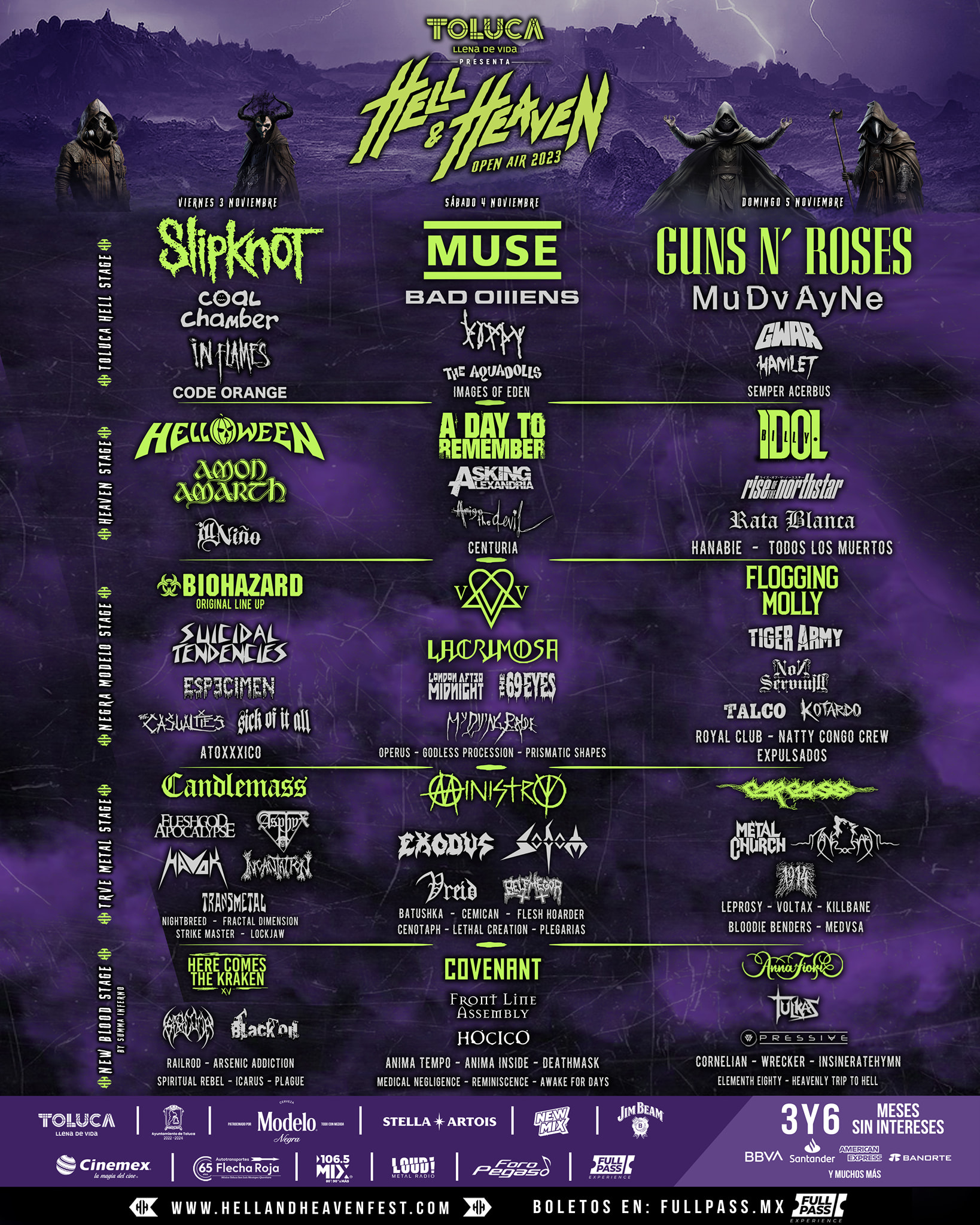 Cartel oficial del Hell and Heaven Open Air 2023 - The Insiders